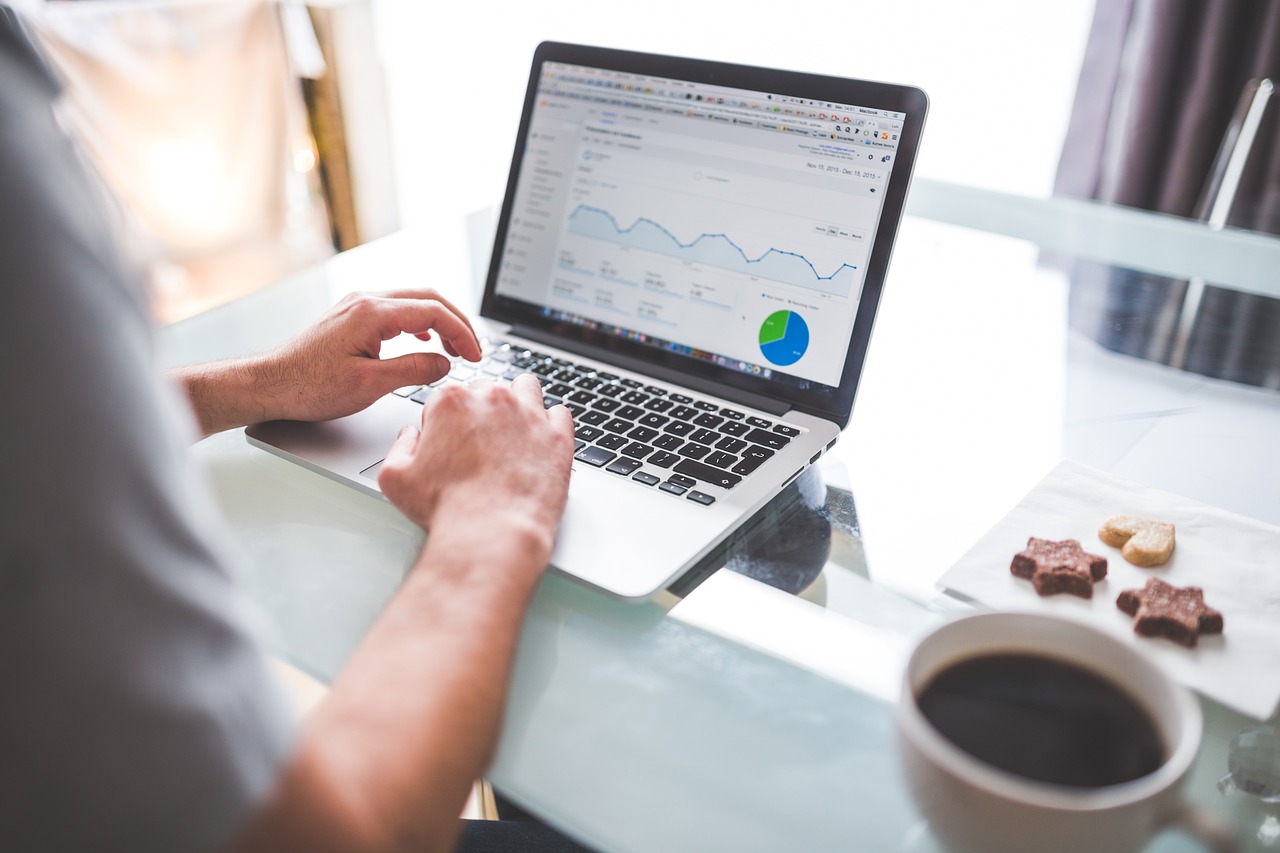 Tracking the performance of short-term and long-term SEO services on an analytics dashboard.