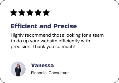 Vanessa Testimonial Card